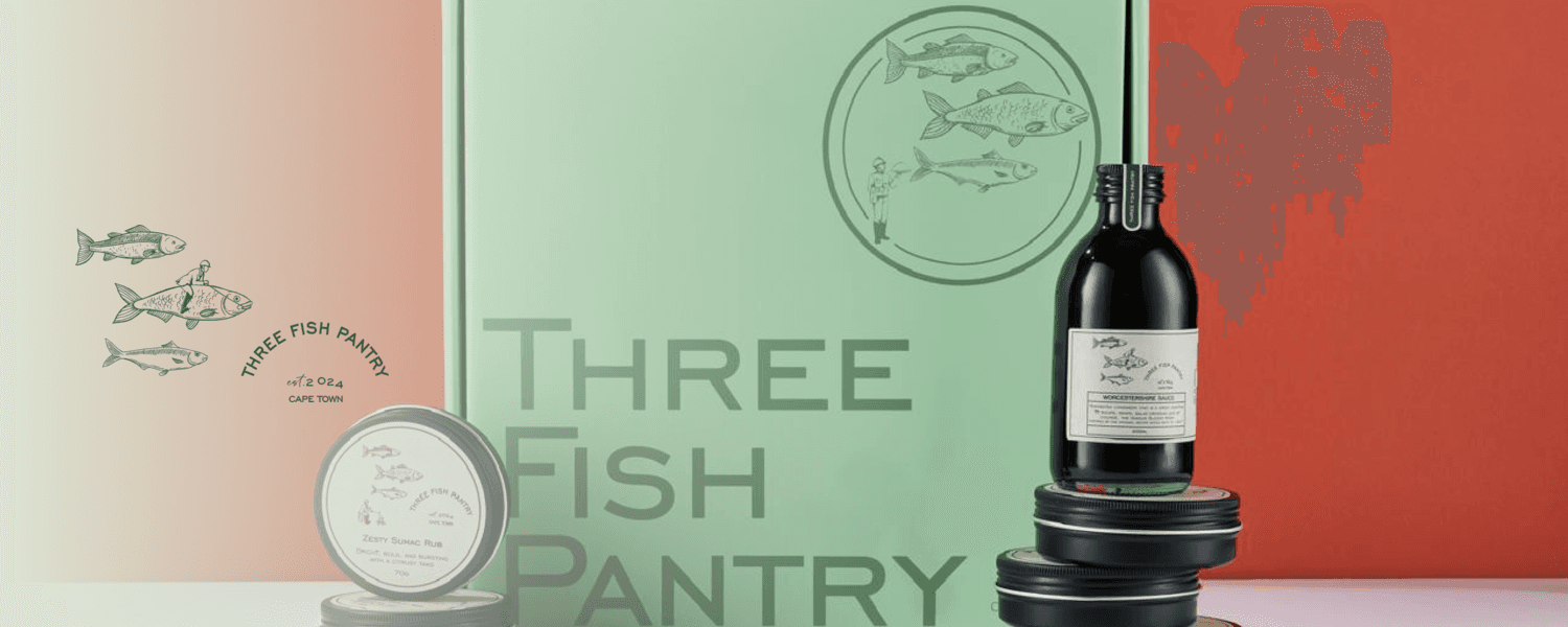 Three Fish Pantry brand imagery