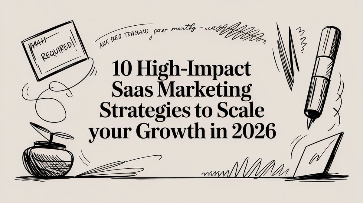10 High-Impact SaaS Marketing Strategies to Scale Your Growth in 2026