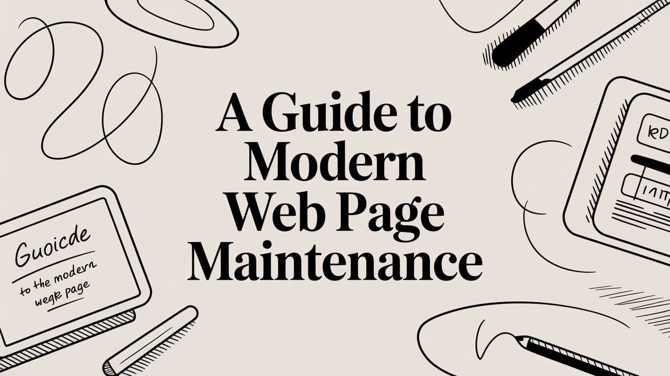 A Guide to Modern Web Page Maintenance