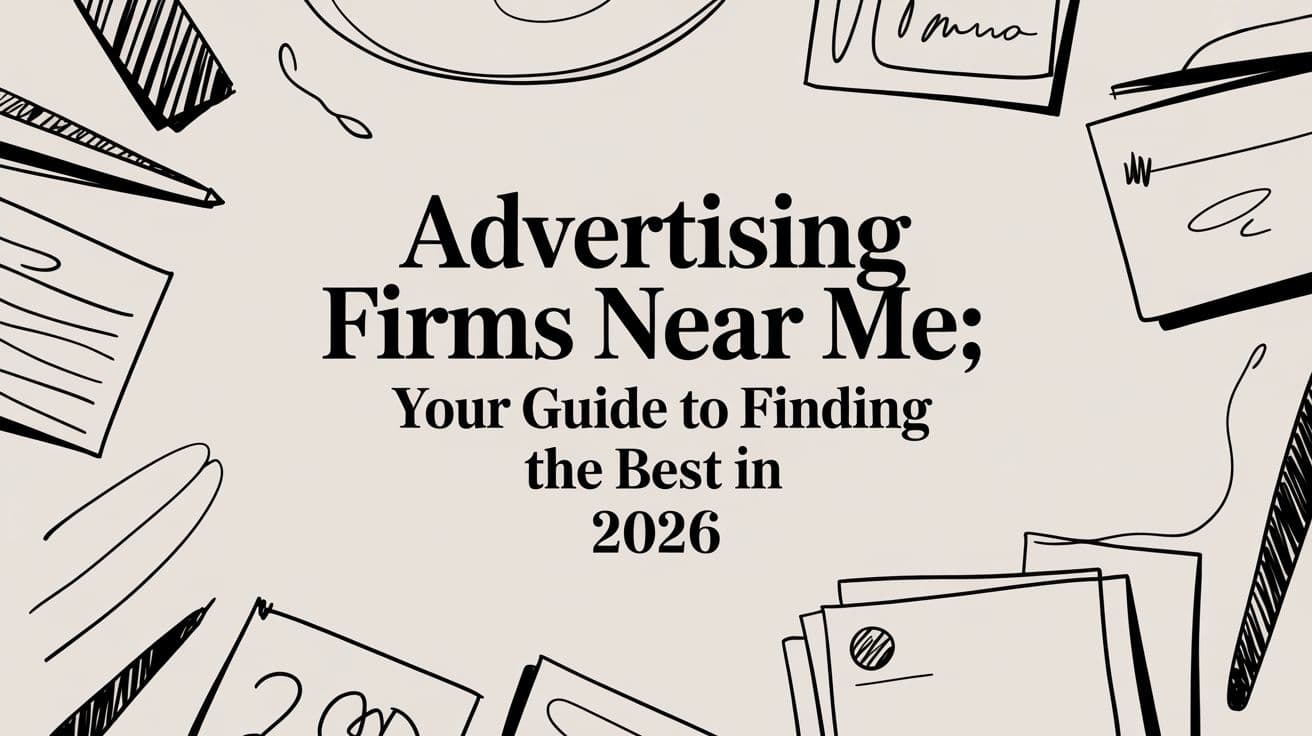 Advertising Firms Near Me: Your Guide to Finding the Best in 2026